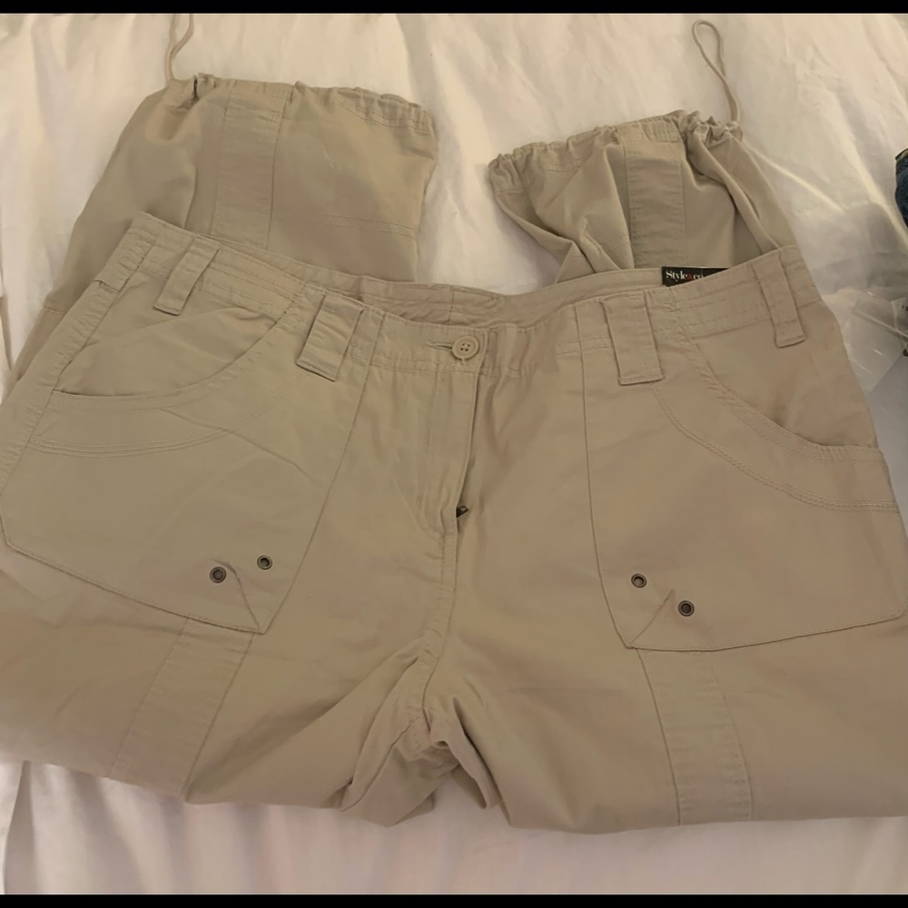 Style & Co. Cargo Cropped Pants size 14